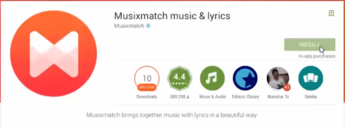download musixmatch music & lyrics