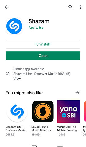 shazam for android download apk